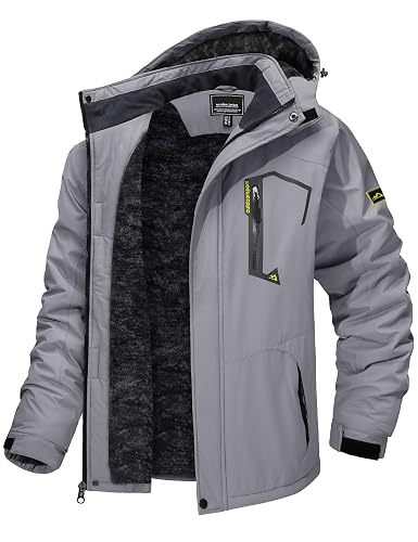 TACVASEN Men's Winter Skiing Jackets Waterproof Thermal Snowboard Coats