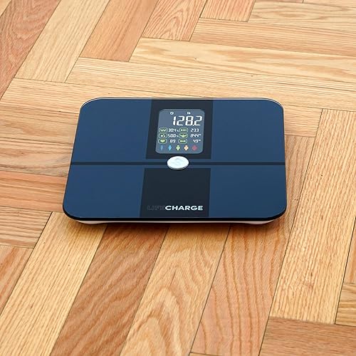 Miniatura 8 de LifeCHARGE Smart Body Analyzer Scale 2 con composición corporal 22, rastrea tus objetivos de salud y fitness con precisión,