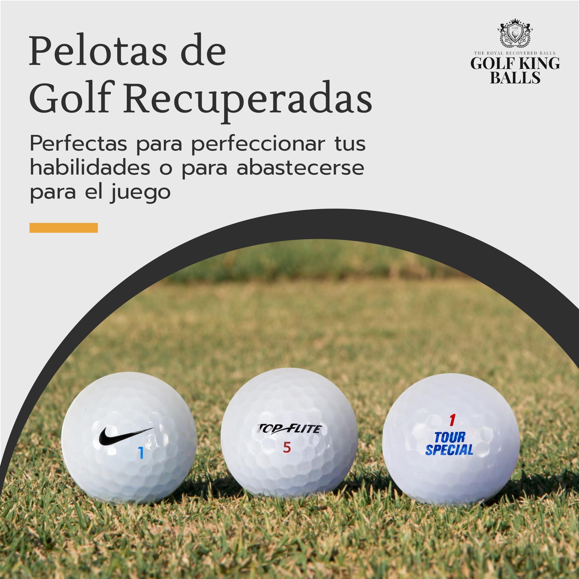 Pelotas de Golf Recuperadas 50 Unidades Mezcla de Marcas Económicas