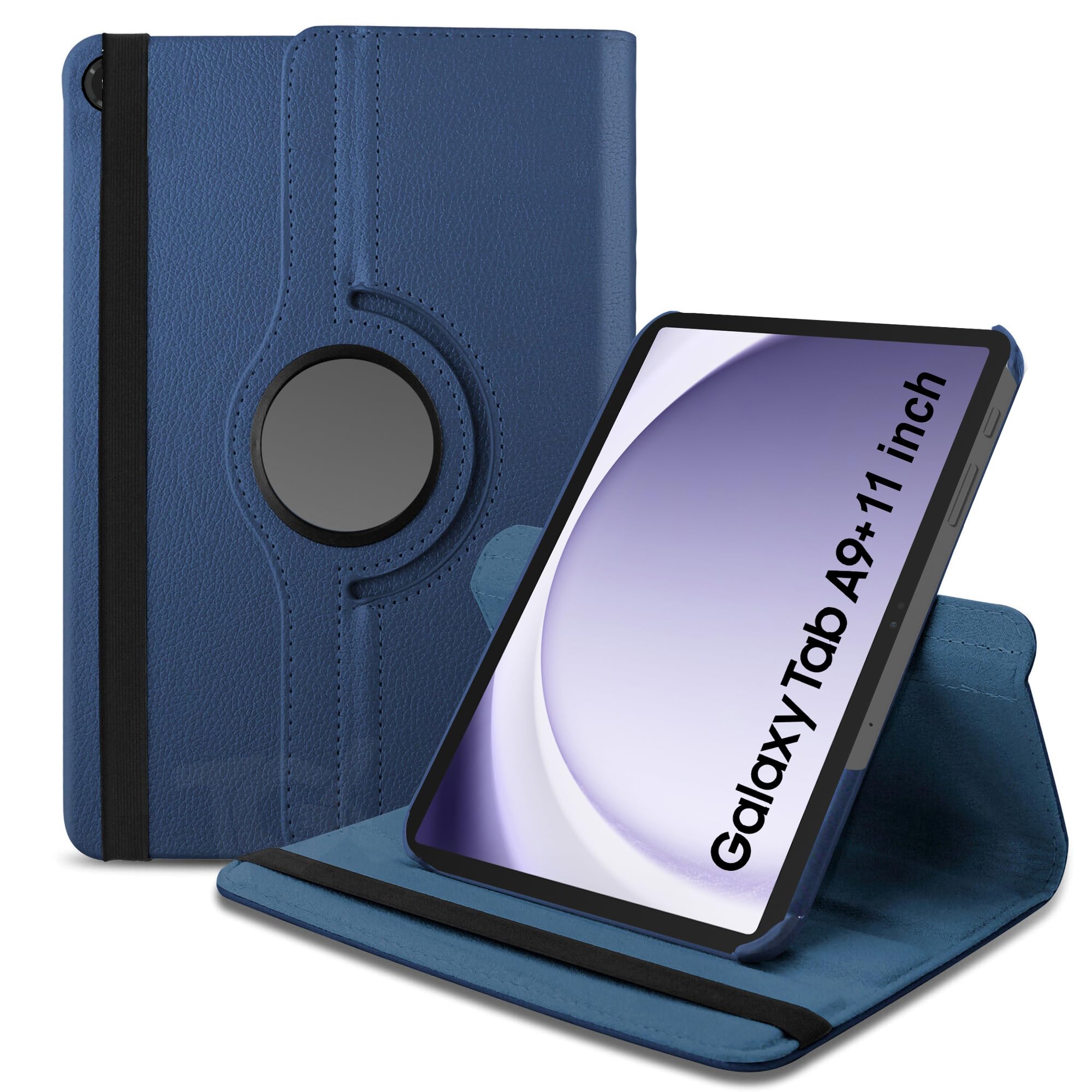 TGK Rotating Cover for Samsung Galaxy Tab A9 Plus 11 inch 360 Degree Leather Flip Case (Dark Blue) (B0CP7ZMX5D) Amazon Price History, Amazon Price Tracker