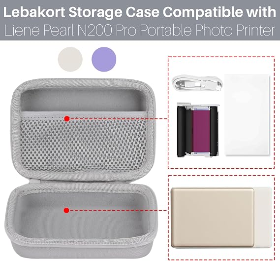 Lebakort Hard Case Compatible with Liene Pearl N200 Pro (Grey)
