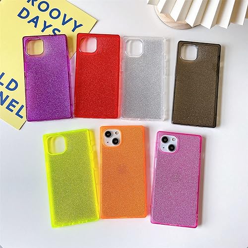 Miniatura 3 de Cocomii Funda cuadrada para iPhone 13 Pro Max, con purpurina cuadrada, delgada, ligera, brillante, transparente y brillante, 2 estilos en 1, funda