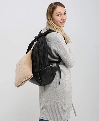 Miniatura 6 de BlueHills Paquete de 2 mantas de viaje suaves de alta calidad, almohadas de avión, mantas de viaje grandes para dos en una bolsa, artículos