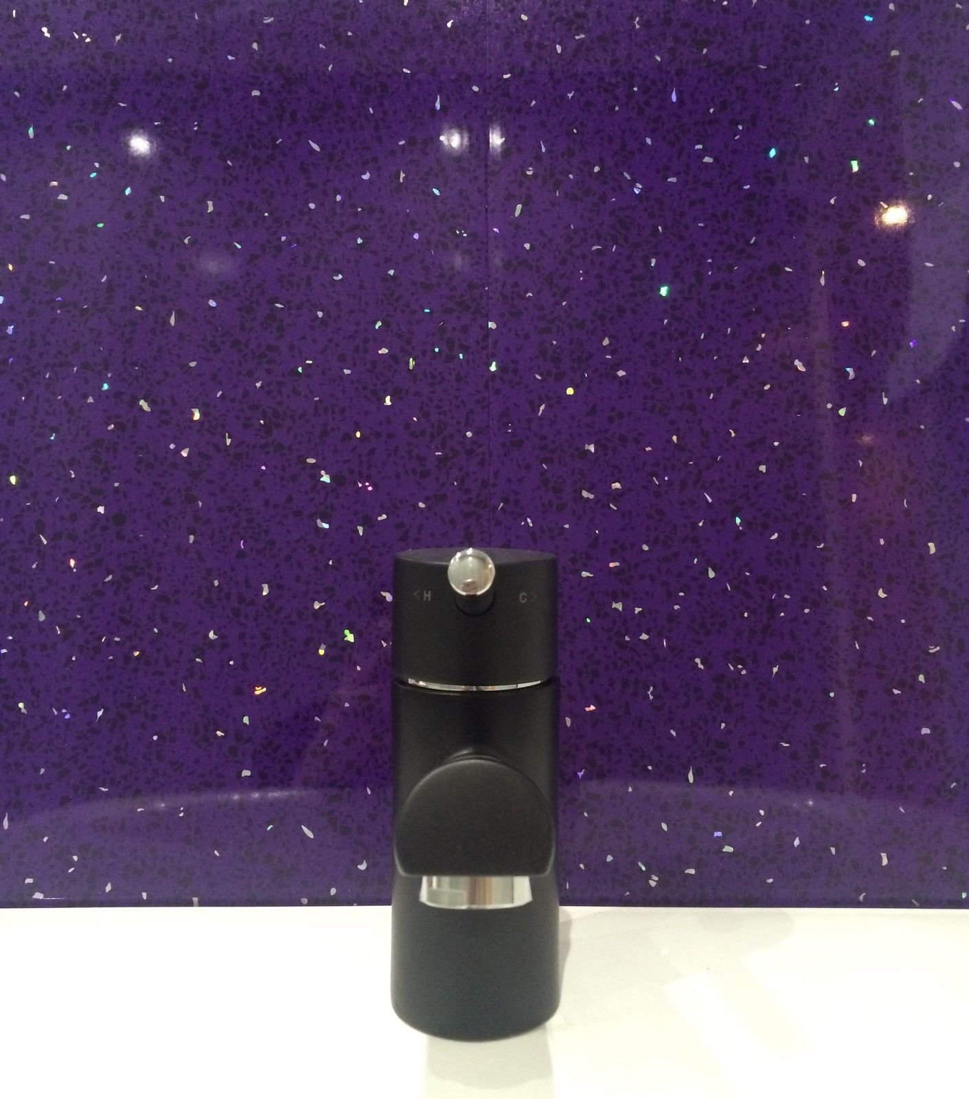 Purple Sparkle Diamond 5mm Wall Cladding Ceiling Kitchen Sparkly Panels PVC Wet Wall Bathroom Cladding (12 Pack)