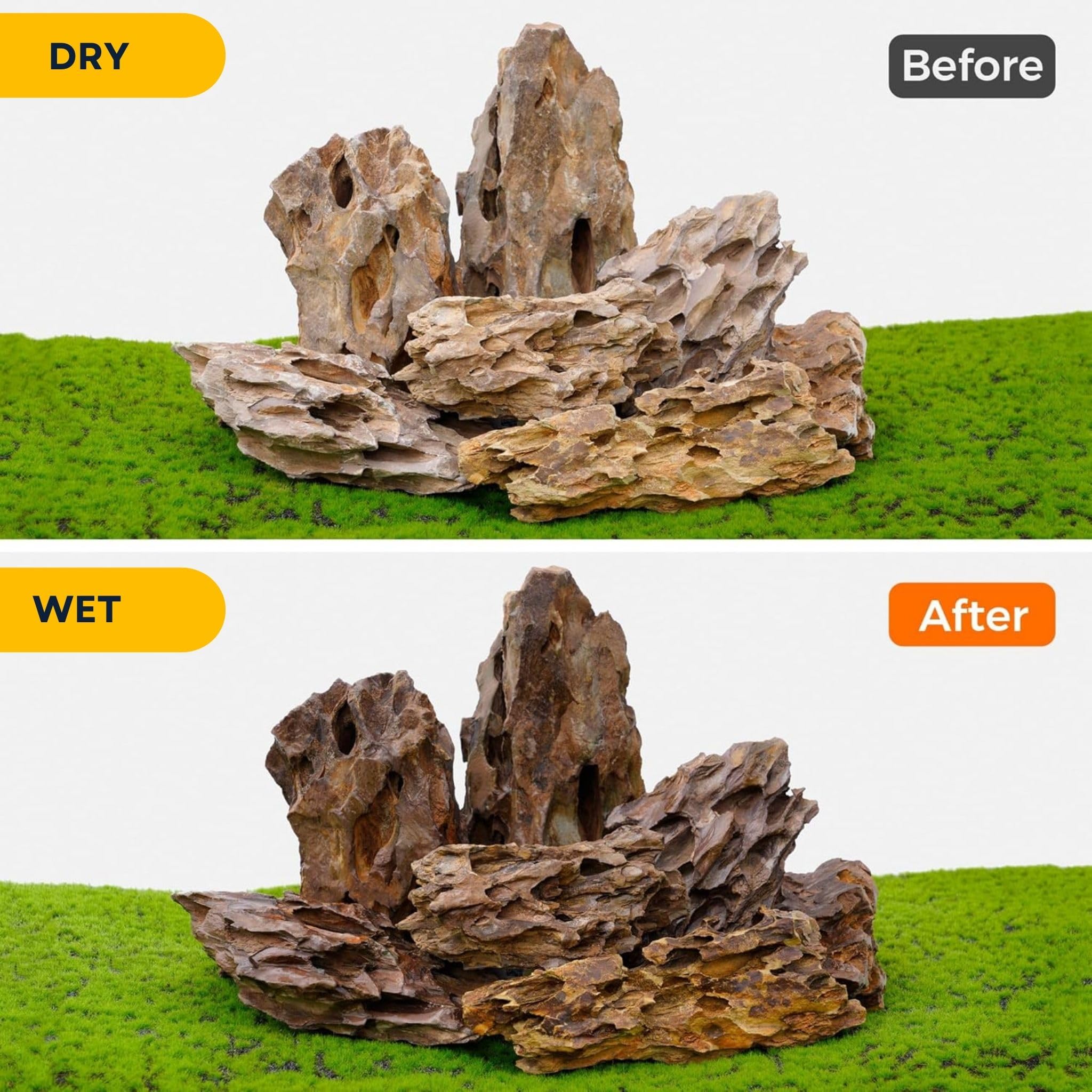 Aquascaping Dragon Rock (Ohko Stone) - 5 Kg | Natural Aquarium Rock for Planted Tanks & Aquascaping Layouts 2