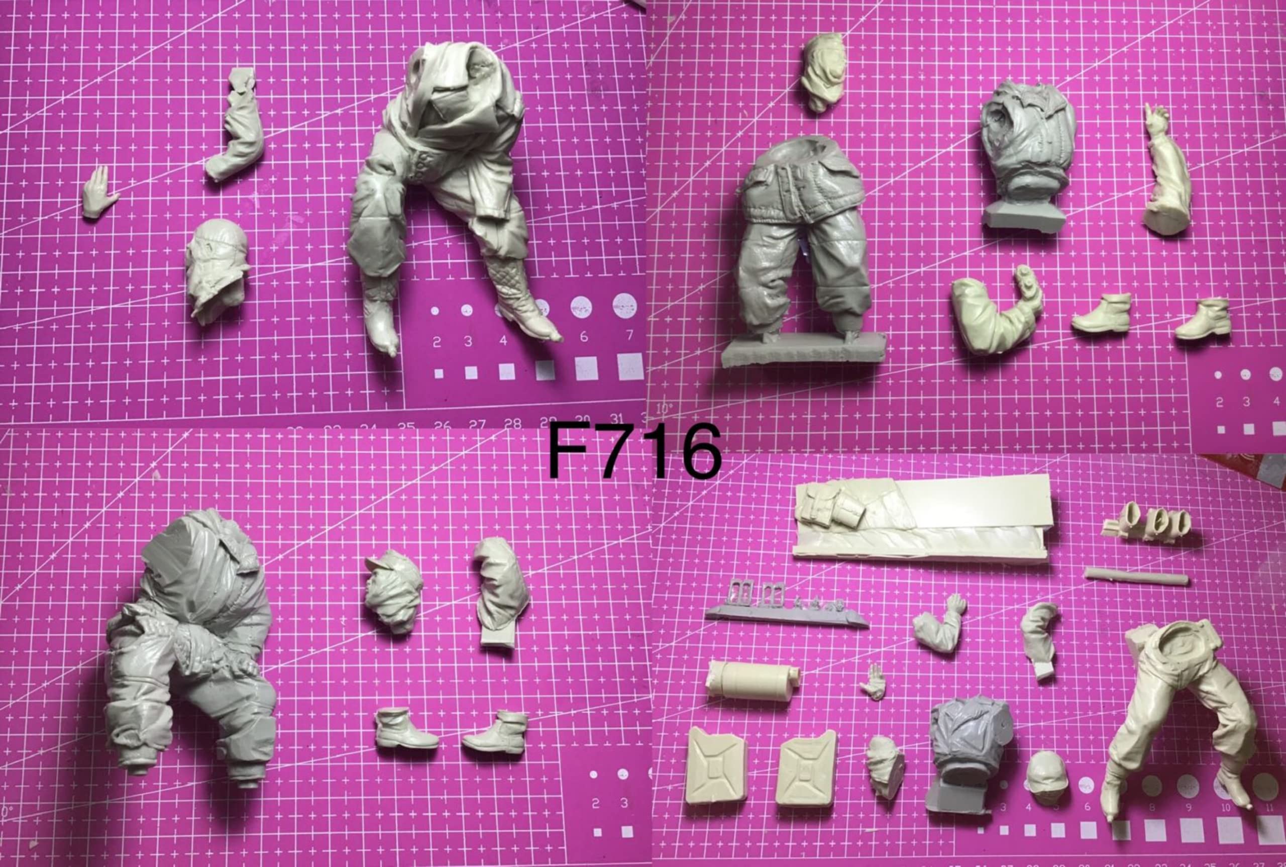 1/16 WWII niemiecki żołnierz zestaw modelarski z żywicy miniaturowe części z żywicy //il5k-11 (niezmontowane i niemalowane)
