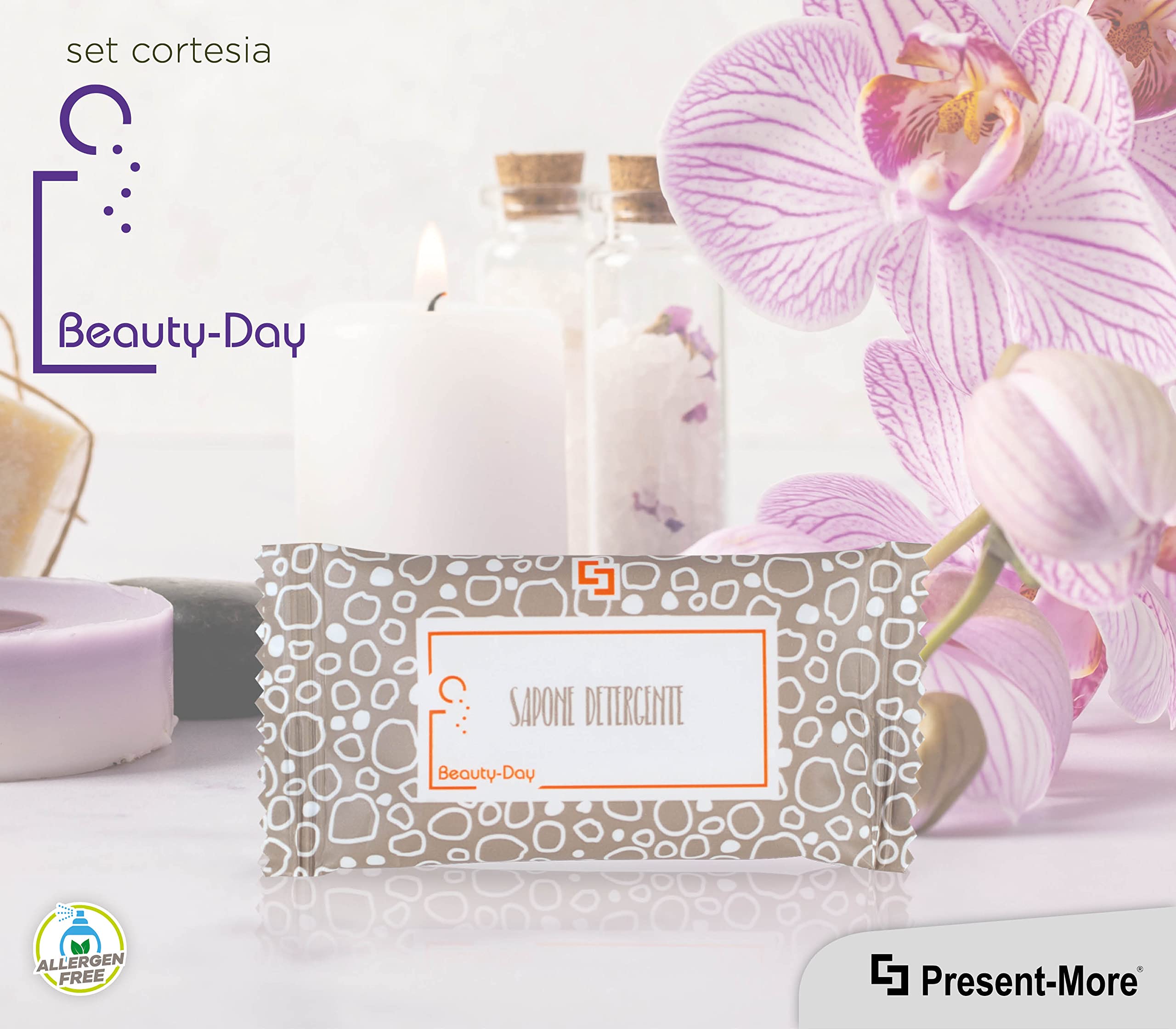 PRESENT-MORE - Saponette Hotel 12gr Beauty-Day Italy - 250 Pezzi