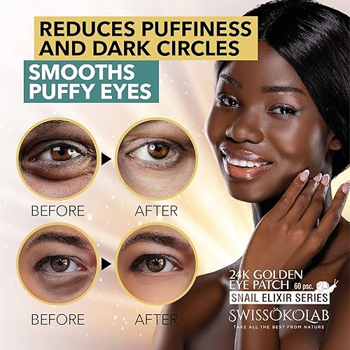 Miniatura 8 de SWISSÖKOLAB Máscara de elevación con doble mentón reductor en V + parches debajo de los ojos para ojos hinchados, máscara de ojos de oro de 24