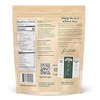 Vista 2 de Nature's Eats Harina de Almendras Superfina - Finamente Tamizada, Blanqueada, Harina de Nueces Sin Gluten para Pan, Mezcla para Panqueques