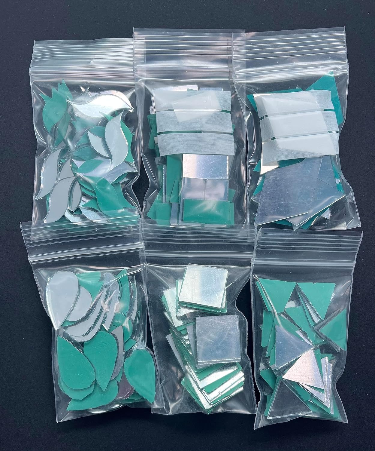 ArtSplash Mixed shapes Mirror Kit for Lippan art/Jewellery Making/fabric Decoration/Art & Craft Work 600 Pieces, Craft Mirrors,Project & lippan Mud Art Work