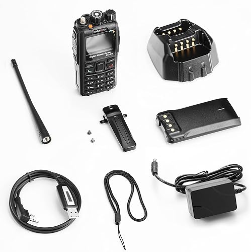 Miniatura 8 de Radioddity GD-88 DMR y radio de mano analógica de 7 W, radio bidireccional jamón de doble banda UHF VHF, con GPSAPRS, repetidor de banda cruzada,
