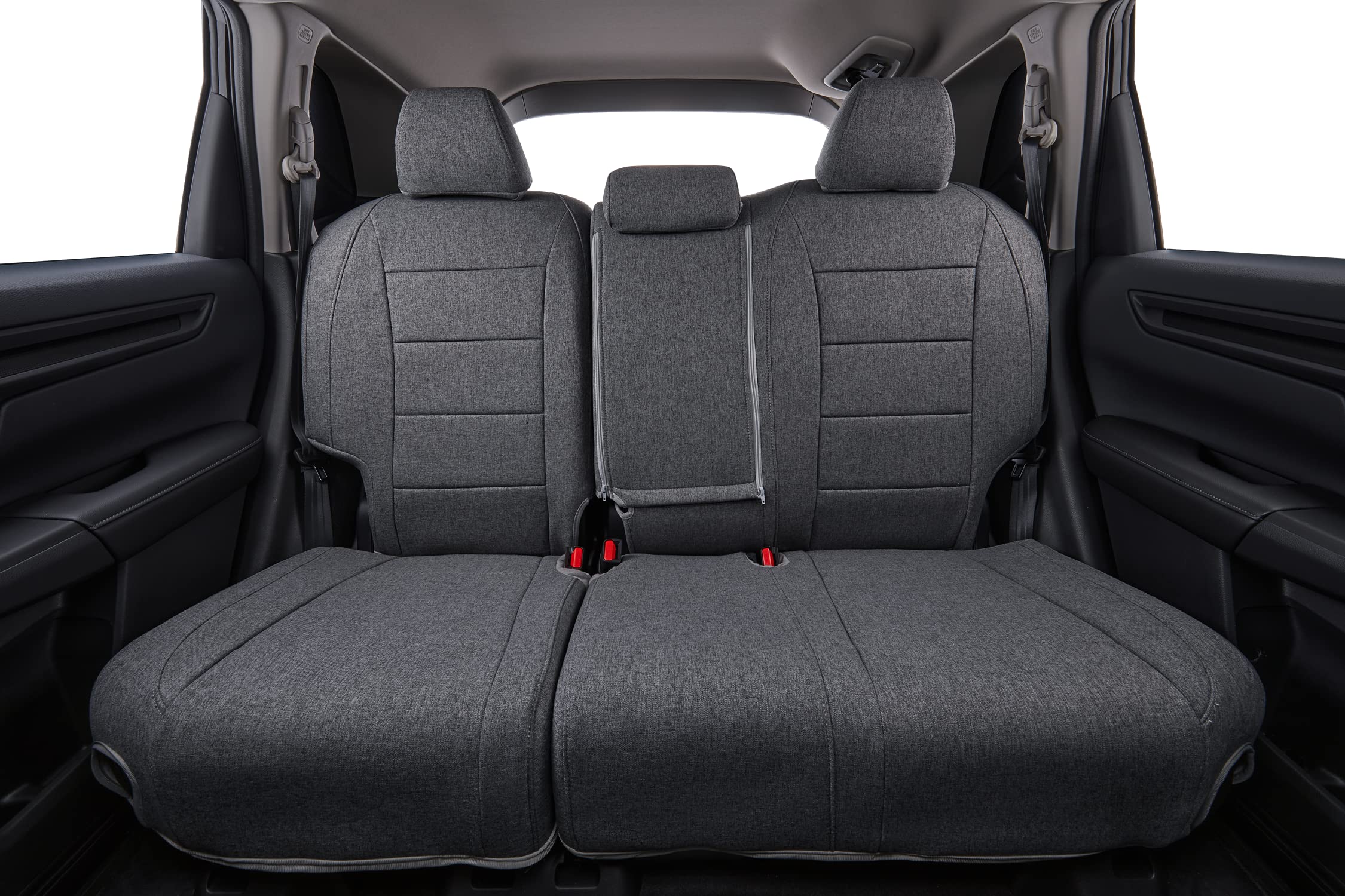 coverdream CRV Seat Covers Custom Fit for 2017-2021 2022 Honda CRV LX,EX,SE,EX-L,Touring,Hybrid,Fully Covered,Airbag Compatible UV Resistant Polyester Car Seat Protector(Full Set,Gray)