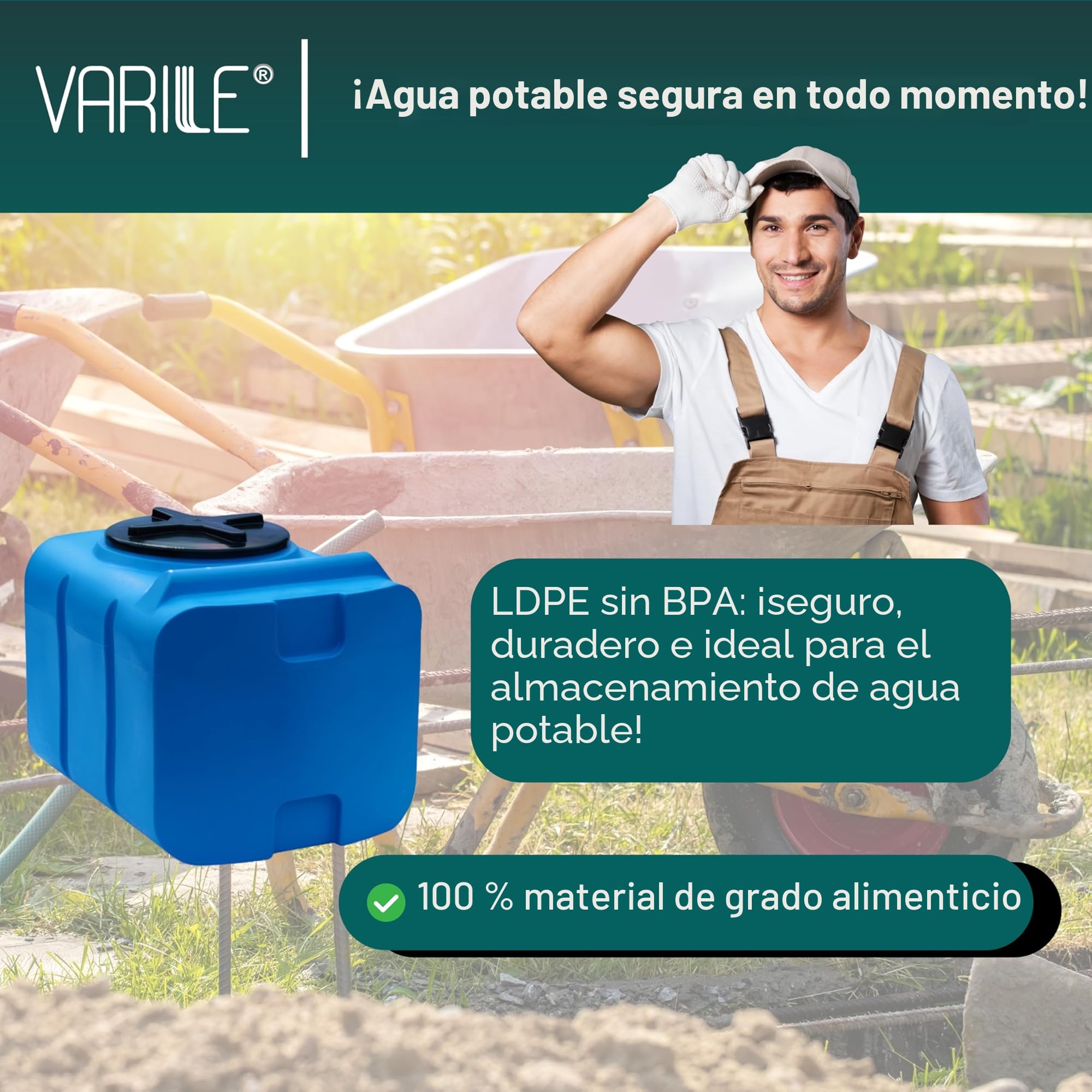 Varile Depósito de Agua Potable de 200 l