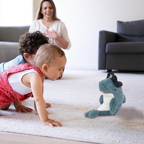 Miniatura 6 de MON AMI Captain O'Fish - Juguete de peluche de tiburón pirata, 12 pulgadas, hecho a mano, juguete de peluche de alta calidad, regalo suave para