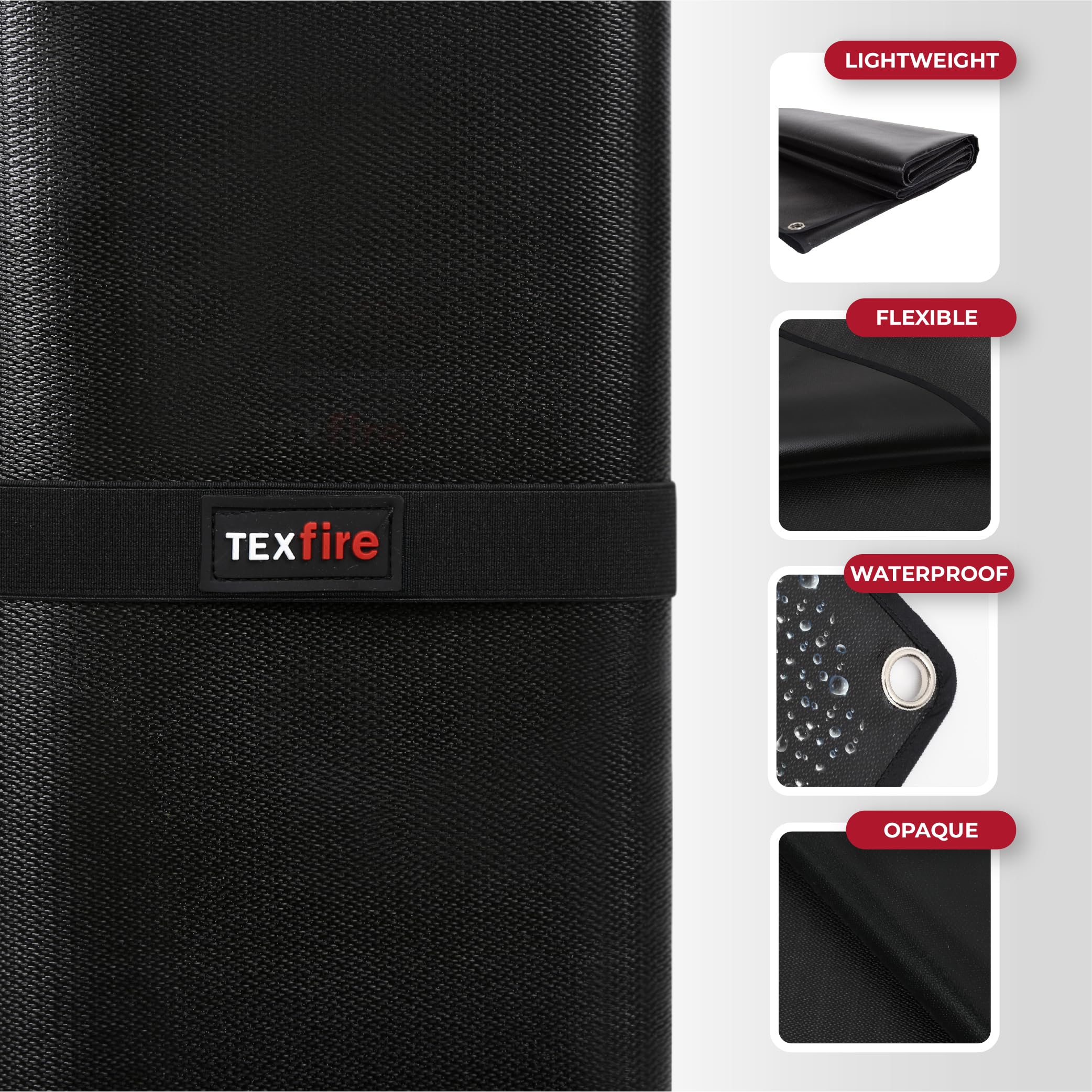 TEXFIRE | Coperta ignifuga per saldatura WELD S2. Resiste fino a 900ºC. Resiste agli impatti incandescenti di saldatura, taglio e smerigliatura.