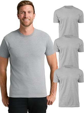 True Classic Mens T-Shirts Short Sleeve Crew Neck T Shirts for Man, Cotton Blend Plain Novelty Mens T-Shirts