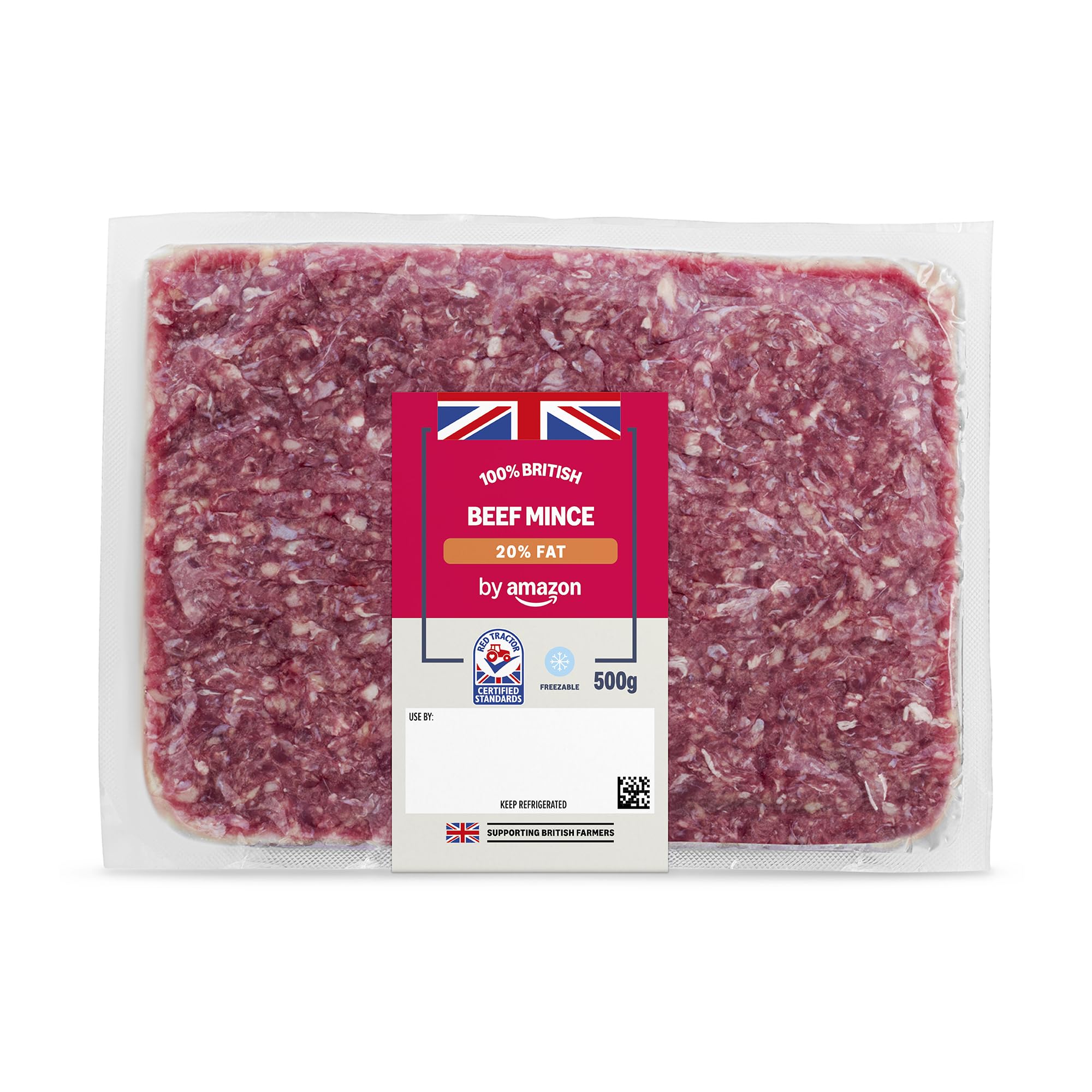 by Amazon 20% British Beef Mince, 500g
