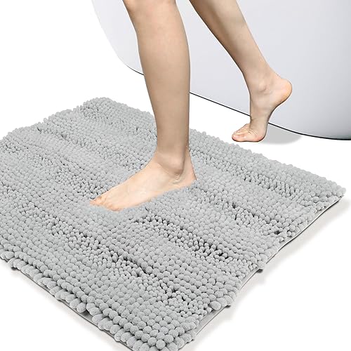 Tapetes de baño, felpilla lavables a máquina, tapetes de baño de felpilla no sedosos y duraderos, tapetes de baño para suelo de ducha, decoración de
