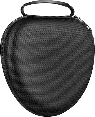 FINTIE Étui Compatible avec AirPods Max 2 2026 et Airpods Max, Housse Rigide en EVA Anti-Choc Sac de Transport avec Rangement d’accessoires, Noir
