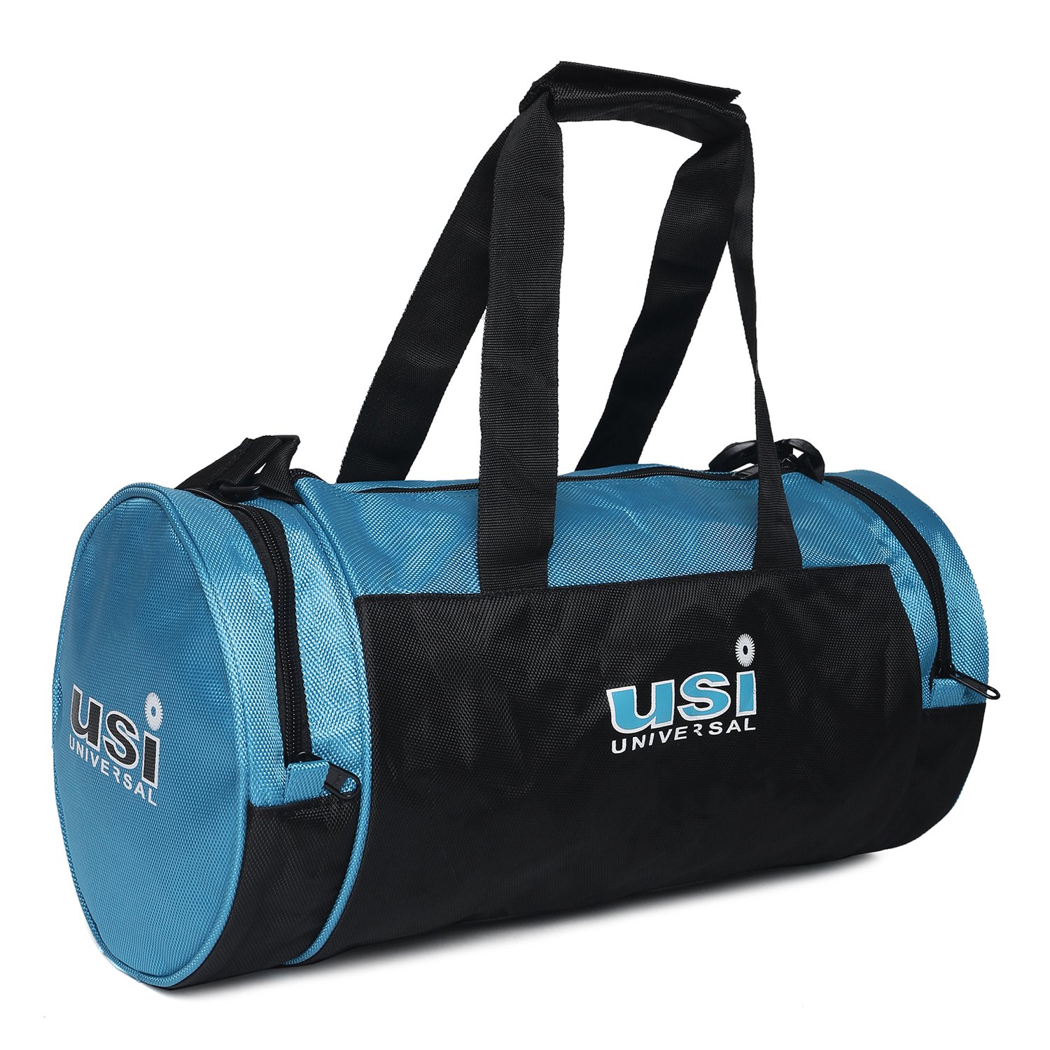Duffel Bag Foldable 562DK Gym Bag for Men Women Lightweight with 2 Side Pocket for Travel | Sports Duffle Bags for Travel Swimming Fitness & Workout with Shoulder Strap (Black/Blue)-image-31