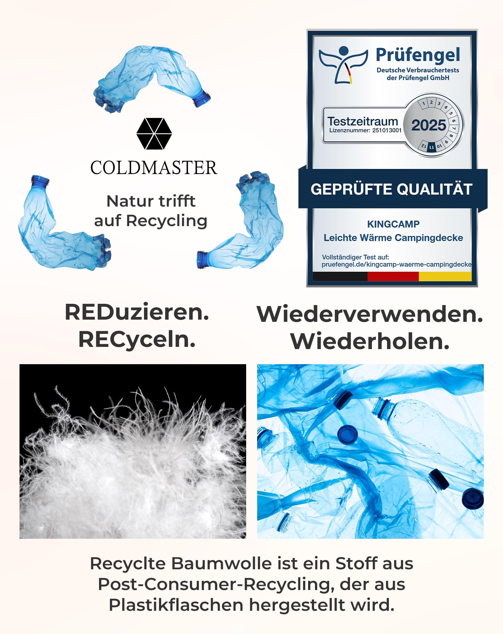 KingCamp Reisedecke Ultraleicht, Decke Wasserabweisend Kompakt,Outdoor Campingdecke Warme,kleines packmaß für Camping Büro Outdoor, (Frosttal,200x145cm)