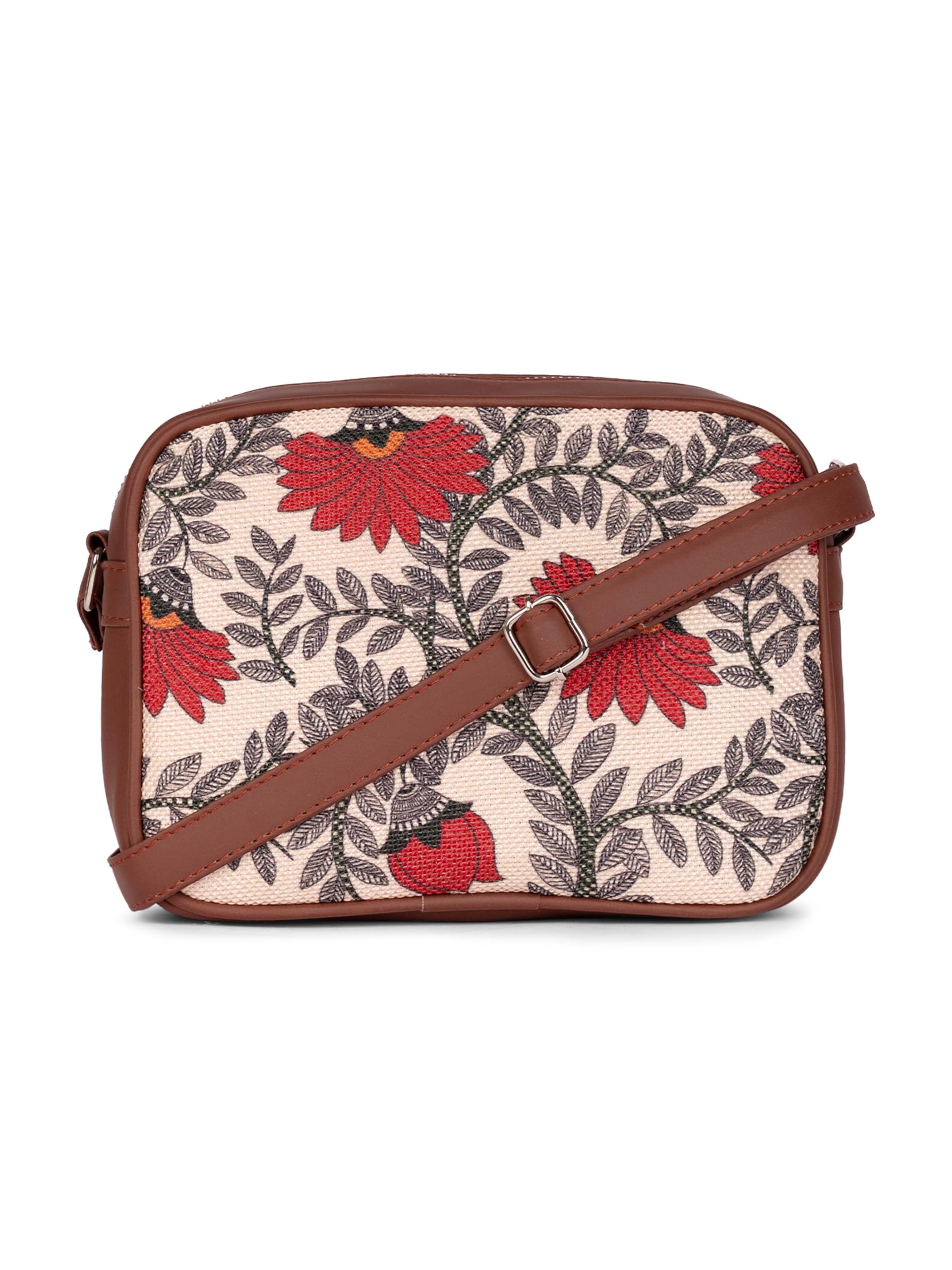 zouk Sling Bag | Crossbody Bags for Women | Women's Handbags | Stylish | Vegan Leather Evening Bag | Travel & Office Use | Purse and Wallet | Nawabi Couture-picture-16