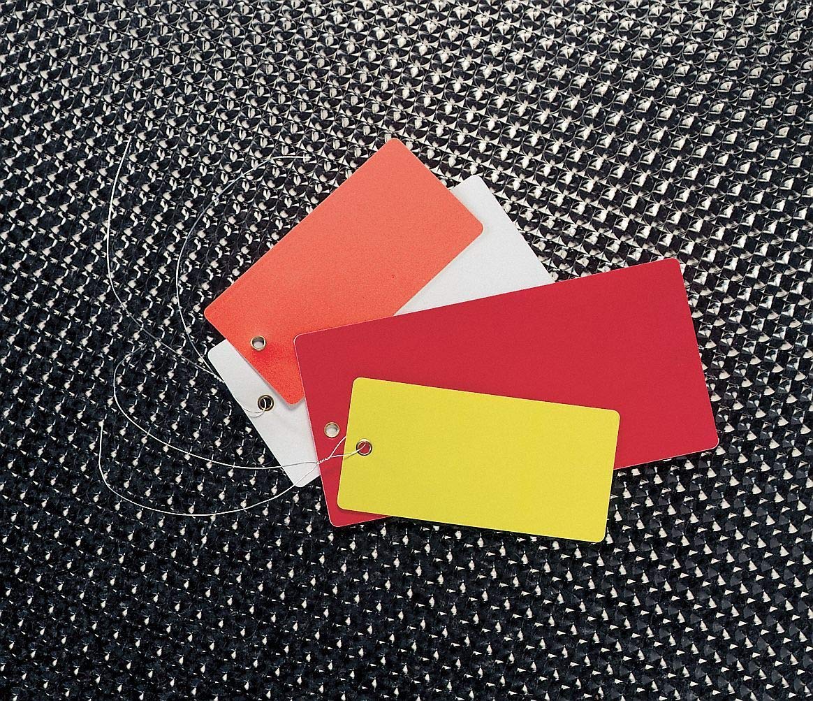 See All Industries Blank Tag, White, Height: 6-1/4