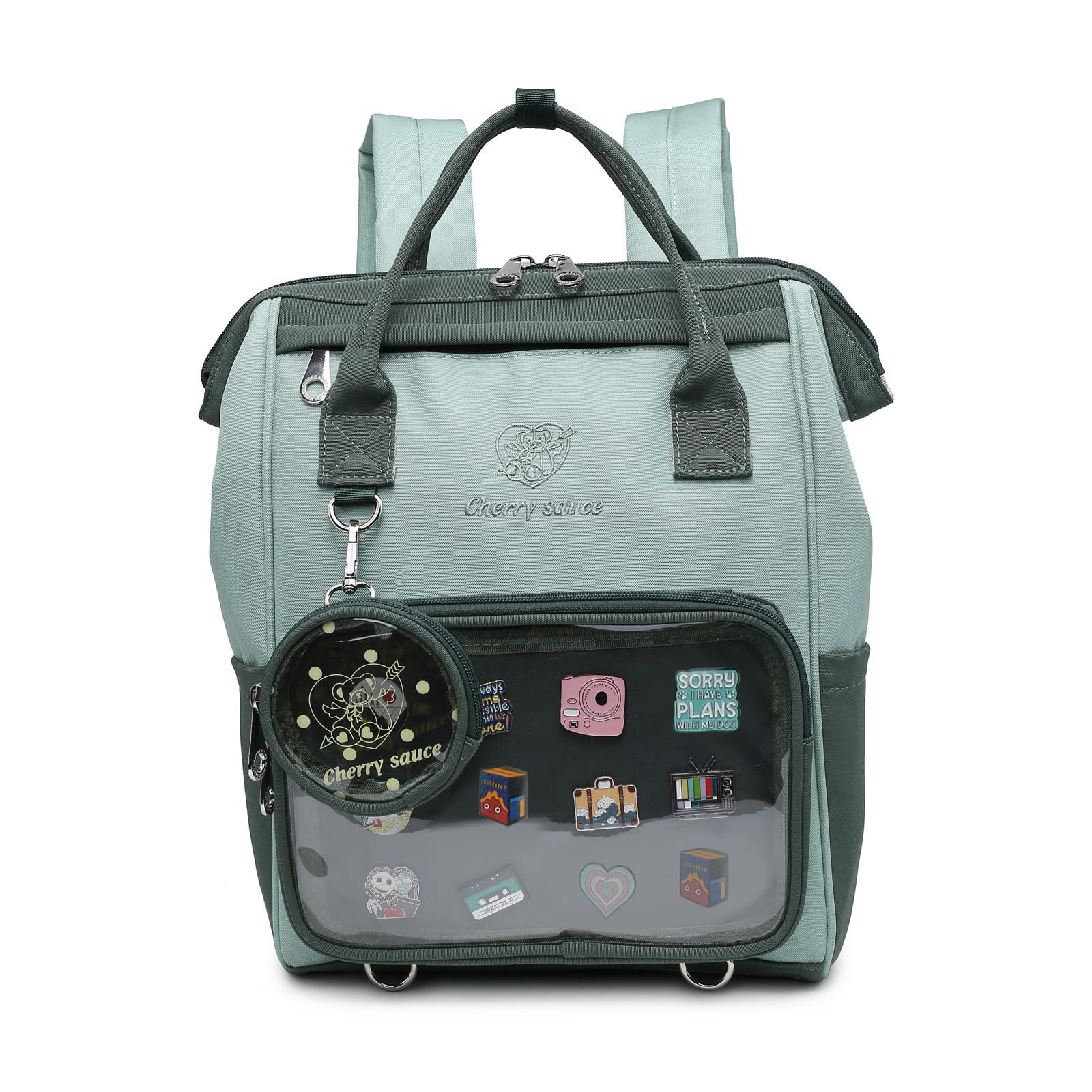 CHERRY SAUCE Ita Bag Pin Kawaii Cute Display Mommy Backpack for School Anime Cosplay with Insert