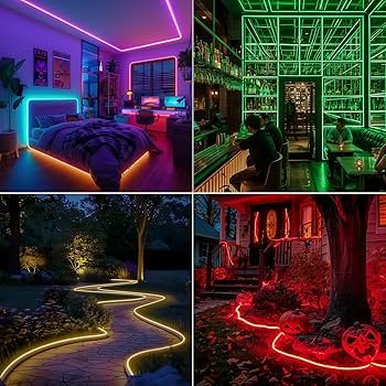 Amazon.com: GZBtech RGB LED Neon Rope Lights 133FT/40M, AC