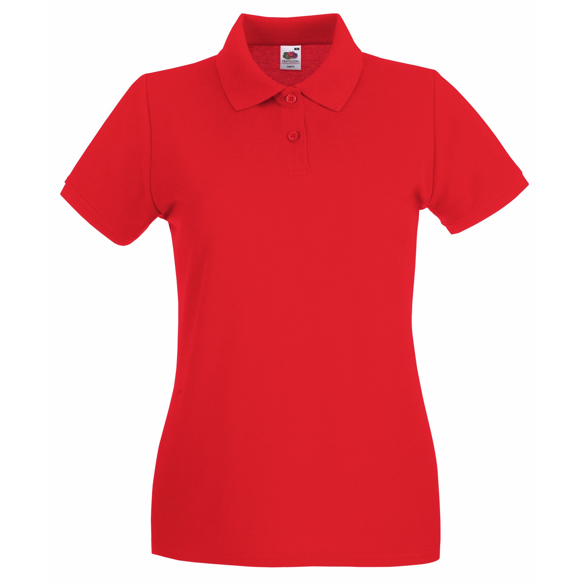 Fruit Of The Loom Women's Red Polo Shirt Large