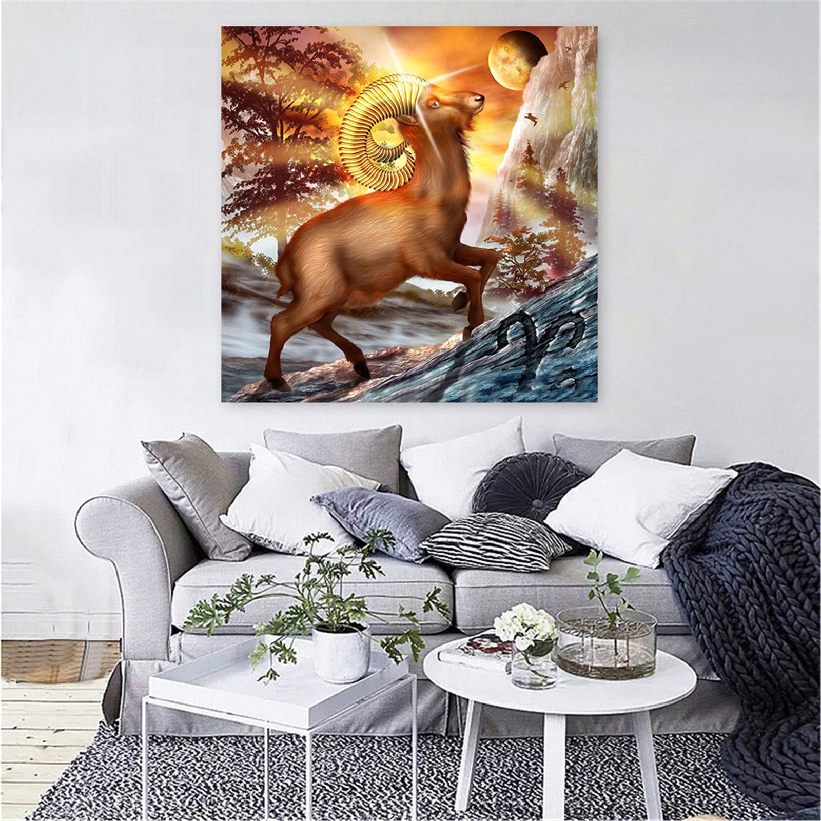Txier 5D Diamond Painting Set „Essen“ – 50x150 Cm, Voller Strass, Inkl. Leinwand, Werkzeug & Diamanten (ohne Rahmen)