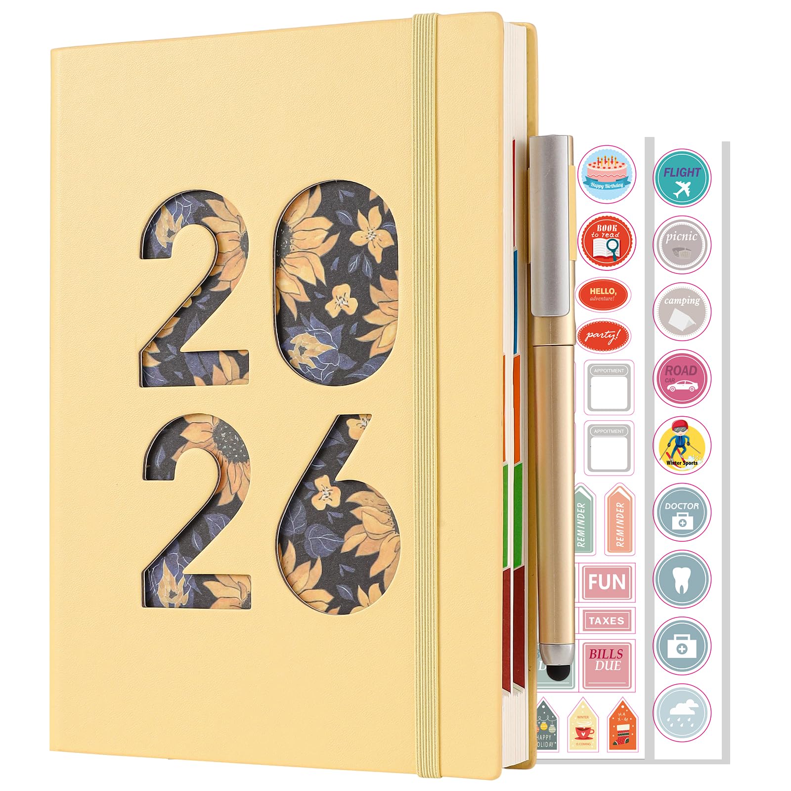 ZXHQ DIARY 2026 Day Per Page A5, Jan - Dec, With 2026 A Day, Cat £21.39 - PicClick UK