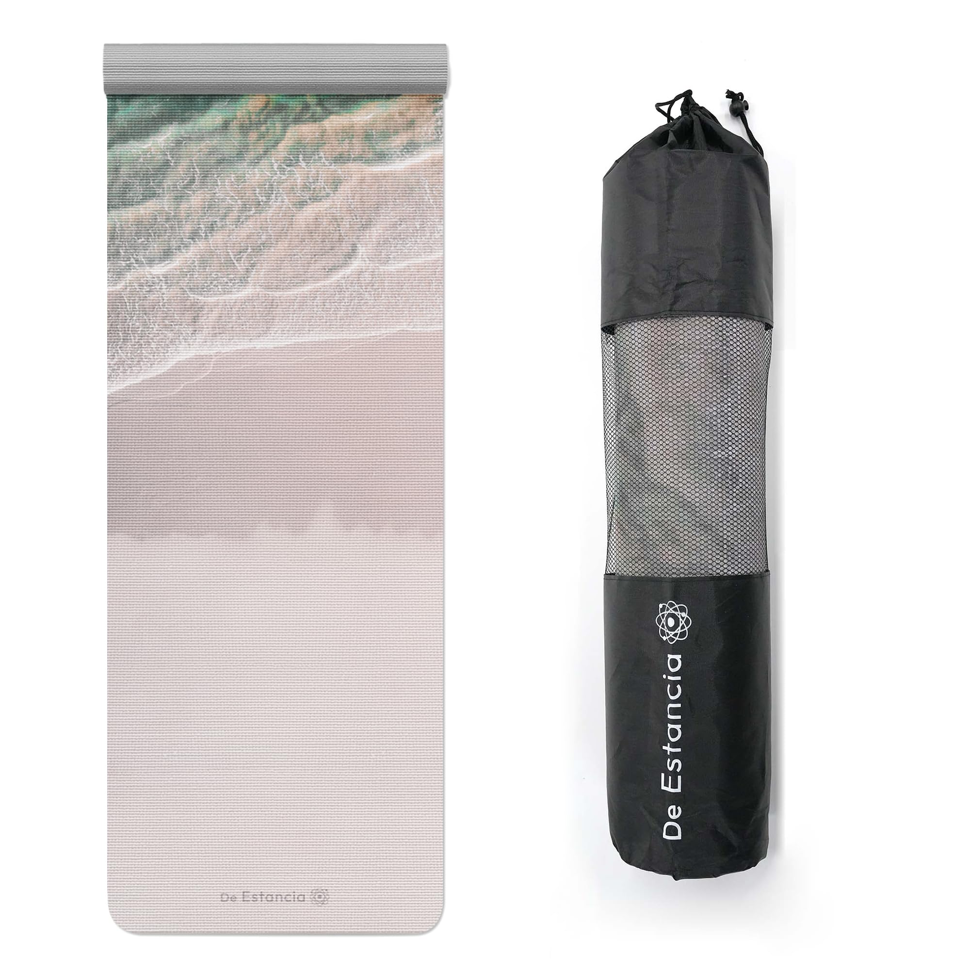De Estancia Yoga Mat - Exercise Mats for Home Gym, Pilates, Yoga, Meditation - Full Color Print - 72"L x 24"W x 6mm Thick Yoga Mat - Yoga Mat Non Slip with Carry Bag