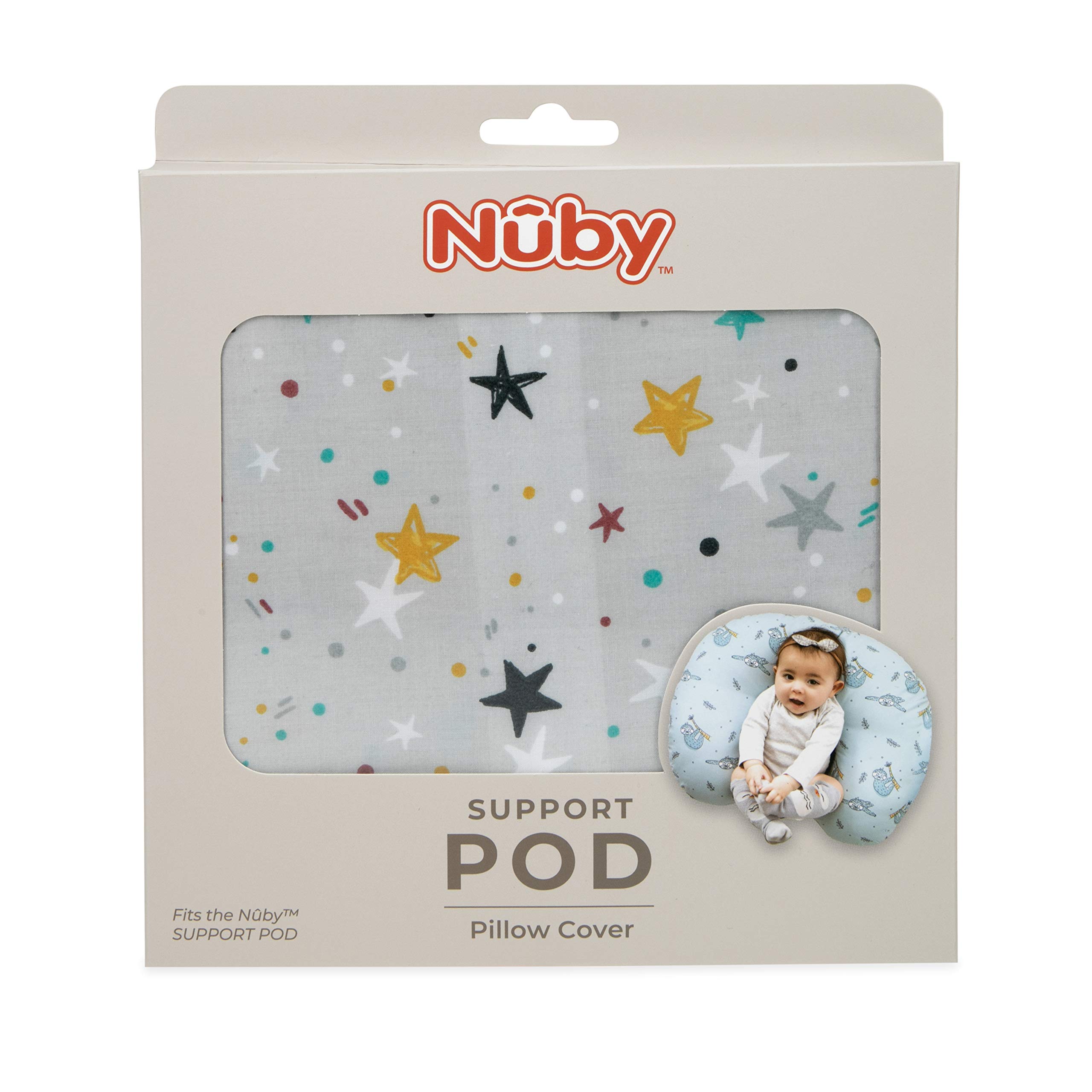 NubySupport Pod Pillow Cover by Dr. Talbot's, Stars Print