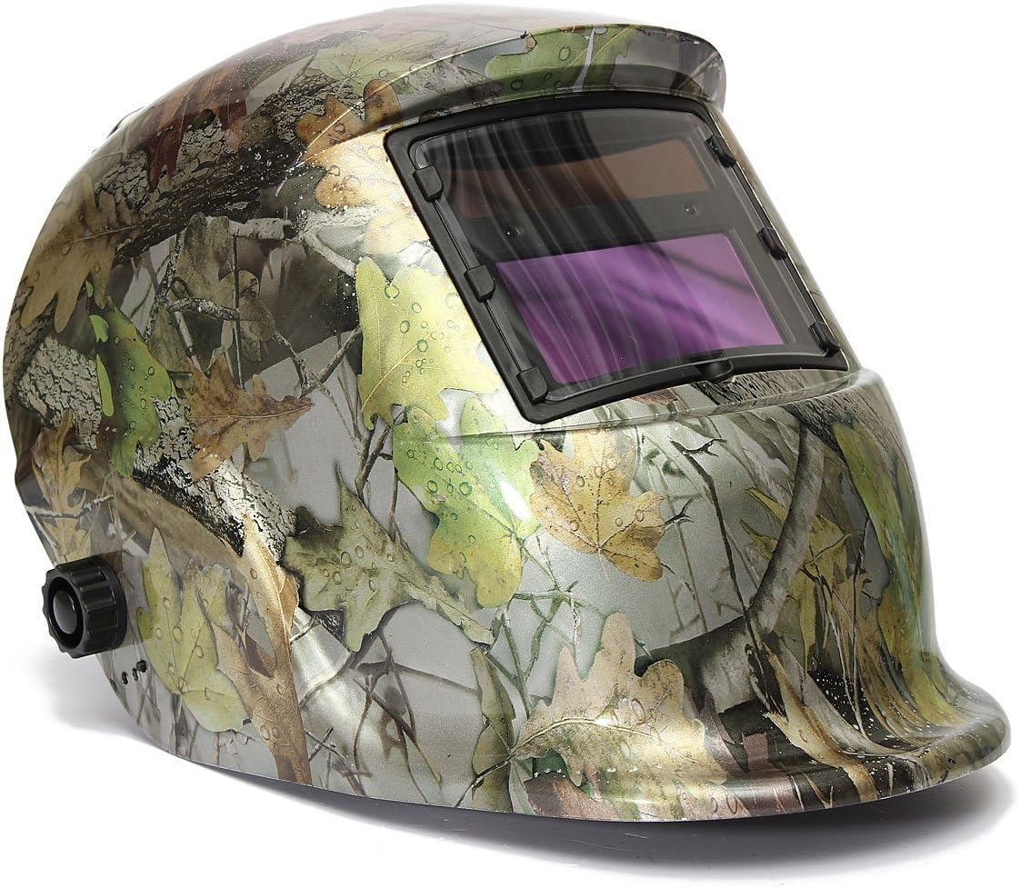 Solar Auto Darkening Welding Hood Helmet Argon Arc Welding Helmet Mask Welders (green)