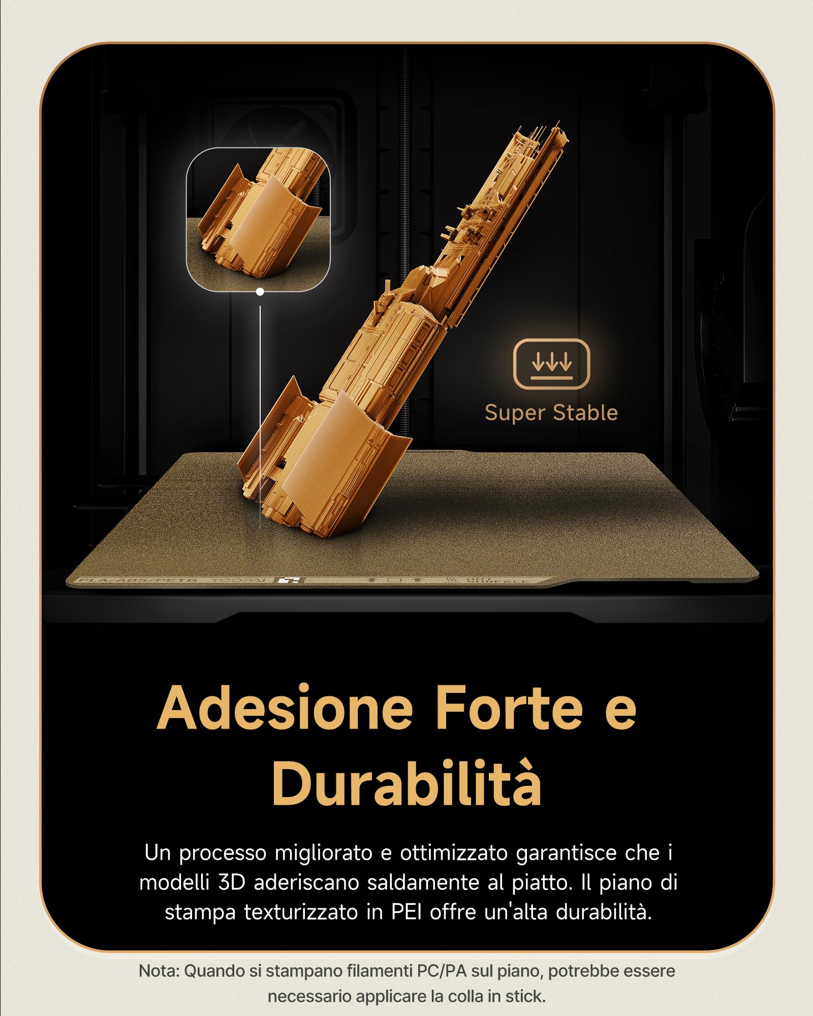 YOOPAI Bambu Lab P2S P1S A1 X1 X1C X1E P1P - Piastra di stampa in PEI testurizzata su entrambi i lati, 257 x 257 mm, 2 pezzi