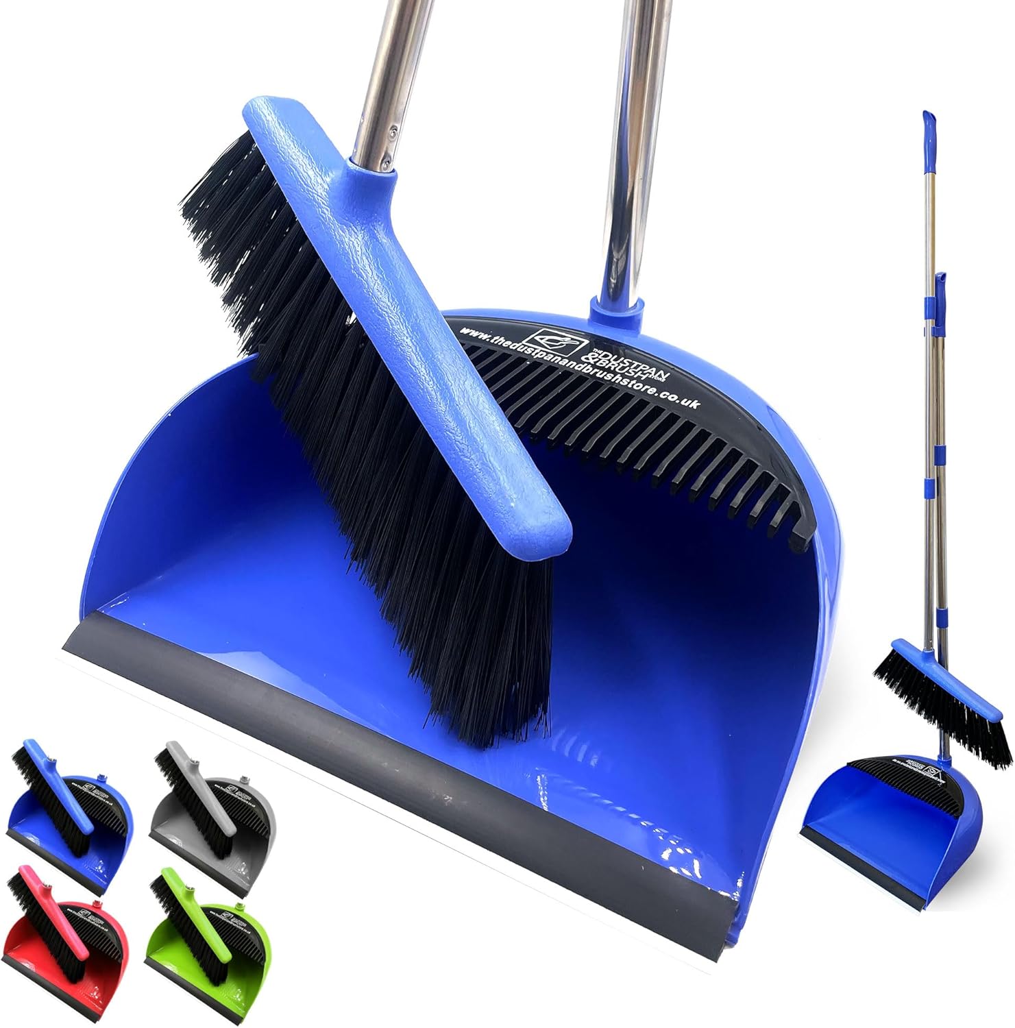 Long Handled Dustpan and Brush Set Lobby Dust Pan with Long Handle