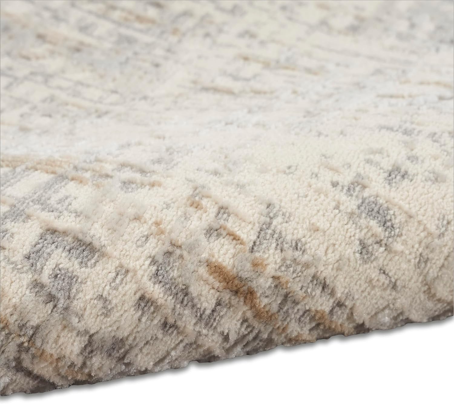 Calvin Klein CK950 Rush Grey 5'3" x 7'3" Area Rug - Easy Clean, Non Shedding, Bed Room, Living Room, Dining Room, Kitchen (5' x 7')