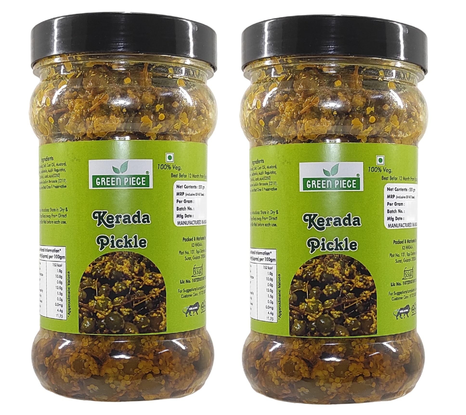 K3 Masala Green Piece Kerda Pickle 500Gm(Pack Of 2)(2 X 500 G). (B09PZ3QHS2) Amazon Price History, Amazon Price Tracker