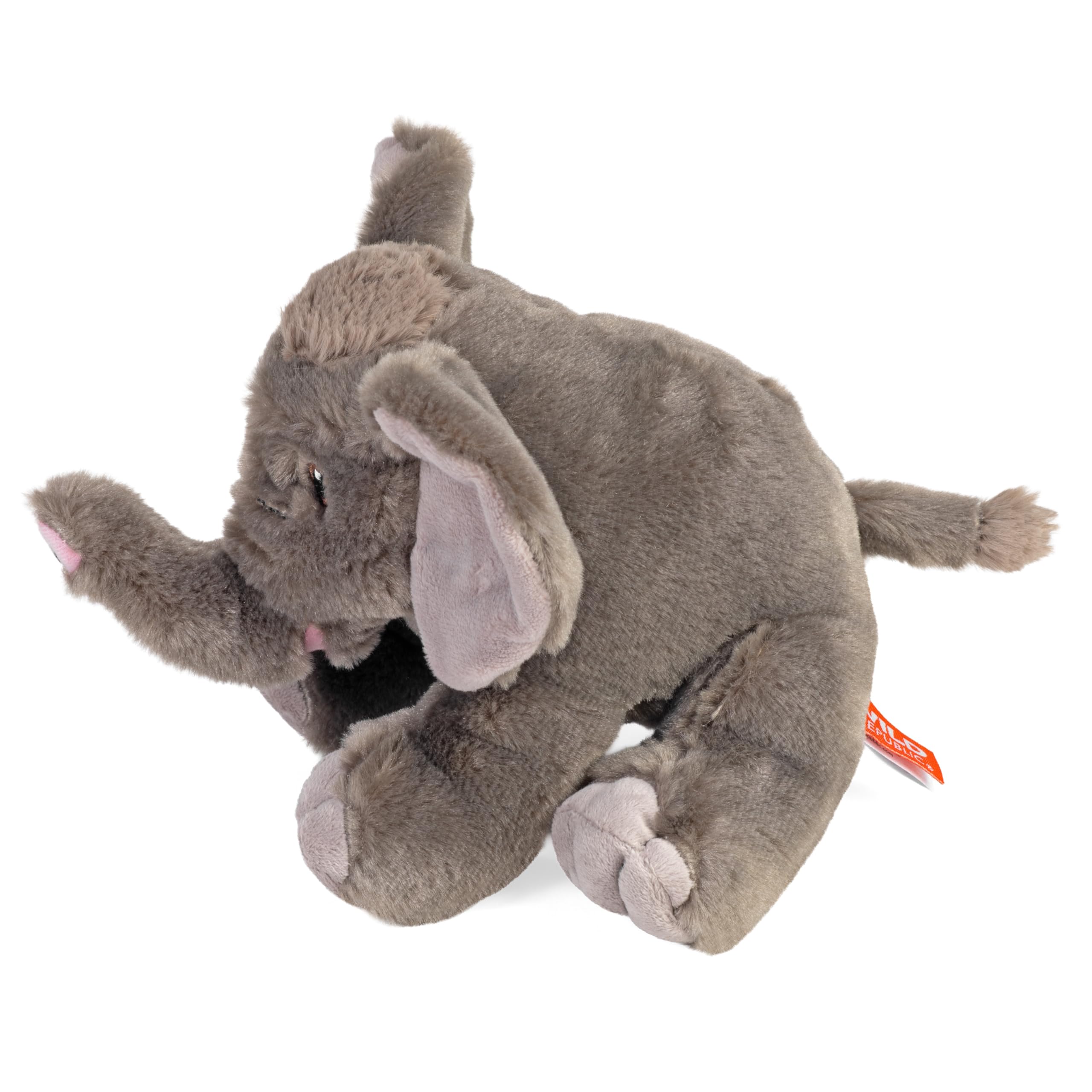 Wild Republic Cuddlekins Eco Mini Elefante Africano, Peluche, 20 cm, Giocattolo di Peluche, Riempimento con Bottiglie d'Acqua Riciclate Filate, Ecologico