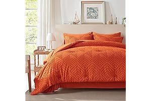 Cozy Haven: SunStyle Home Twin Comforter Set in Vibrant Orange
