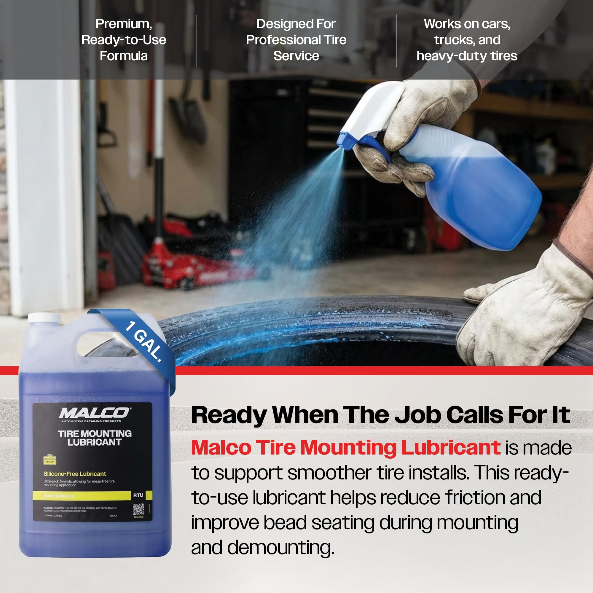 Amazon.com: Malco Tire Mounting and Demounting Lubricant with Applicator