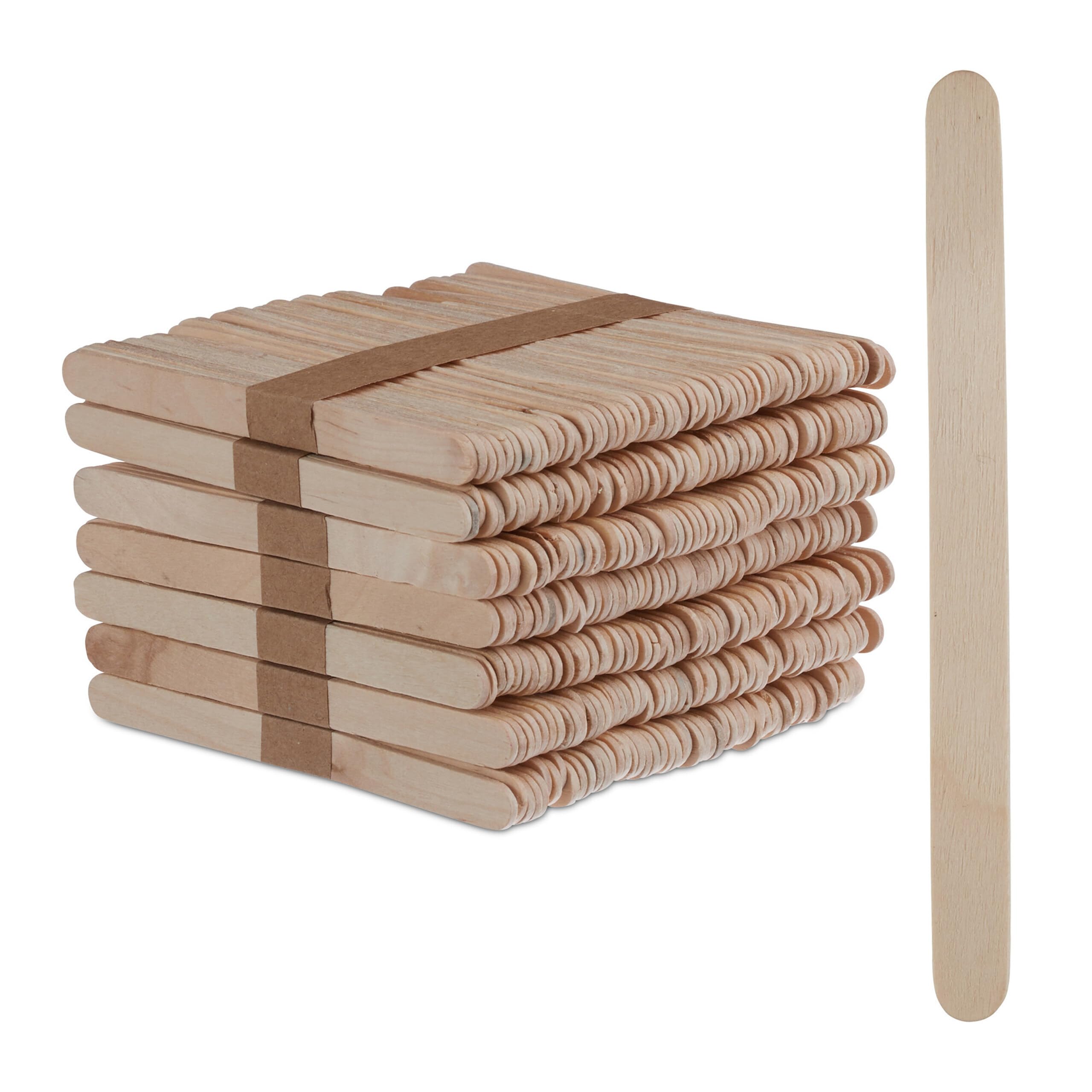 Bâton de glace, en bois, 5000 pièces, bâtonnets, bricoler, DIY, déco, H x L : 11,5 x 1 cm, nature