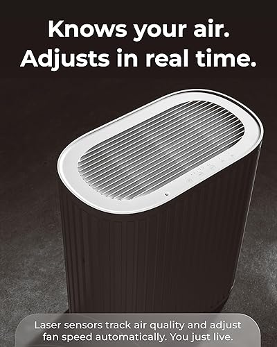 Miniatura 6 de Windmill Purificador de aire para el hogar - Filtración 3 en 1 para humo y más - Filtro HEPA verdadero, carbón activado y prefiltro - Cubre hasta