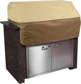 Classic Accessories Veranda Water-Resistant 32" Island BBQ Grill Cover - Durable Gardelle Fabric Protects from Rain, UV & Debris