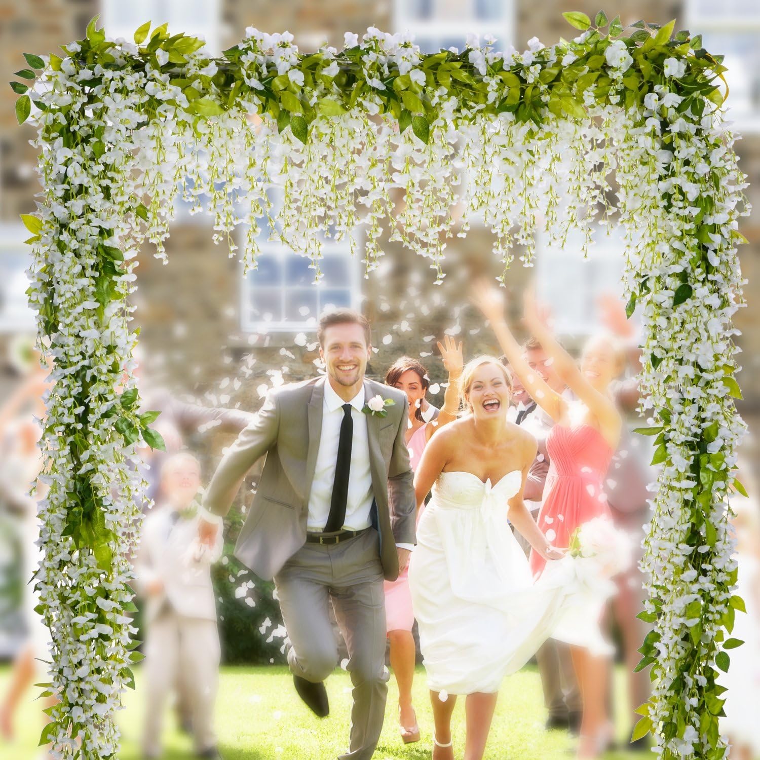 Aisawate Wisteria Artificial Flowers Garland - Image 2
