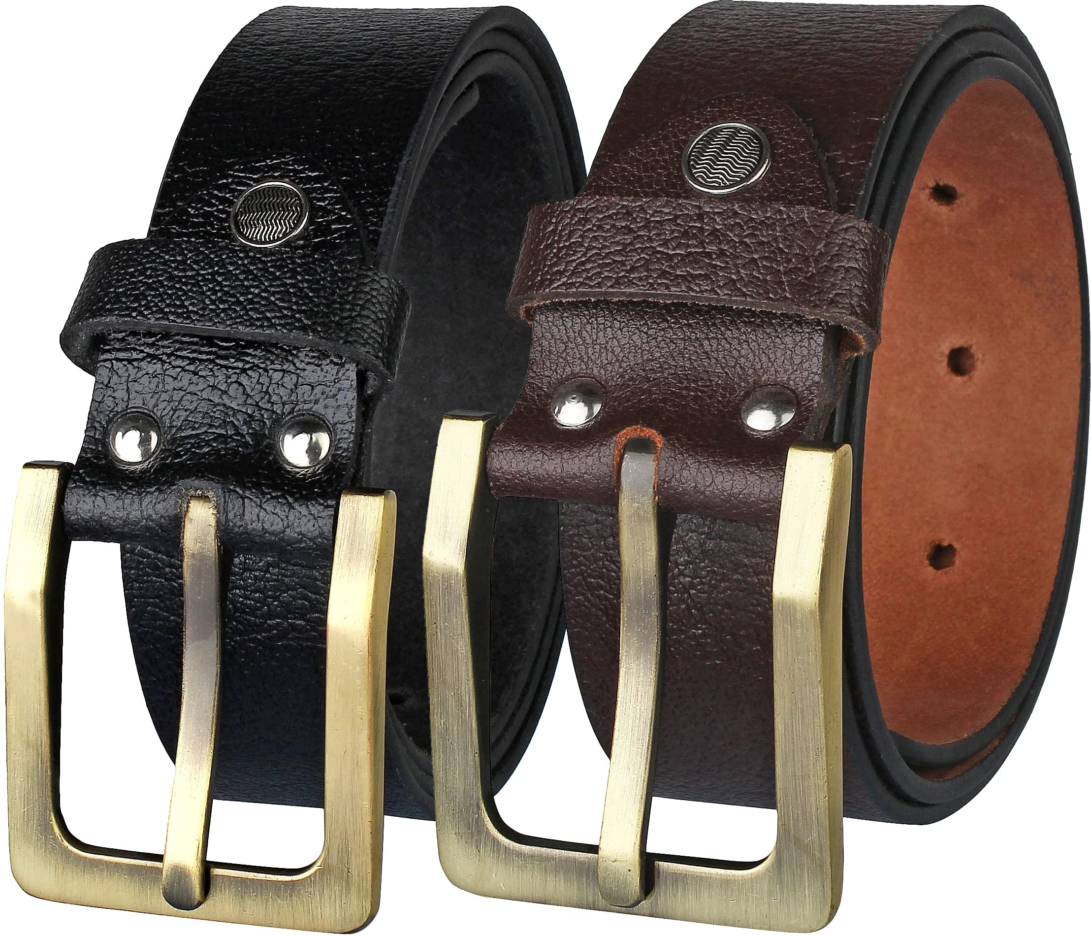 zoro Genuine Leather Belts for Men | Pack of 2 | GR-02-picture-33