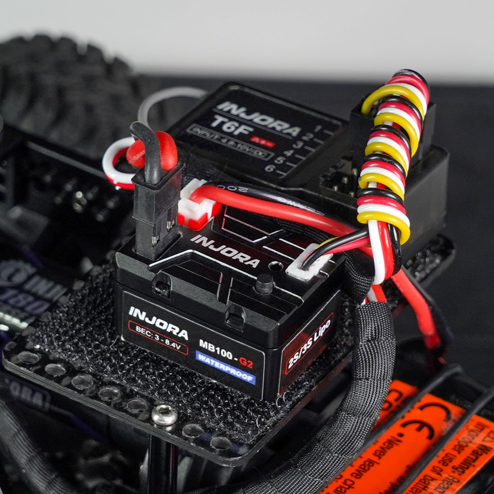 INJORA MB100 G2 Contrôleur ESC Etanche à Balais 40A pour TRX4M SCX24,V3