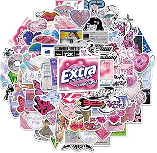 Y2K Stickers 106pcs Coquette Aesthetic Pack - Retro 2000s Cyber Decor, Waterproof Vinyl Stickers for Laptop, Phone, Skateb...