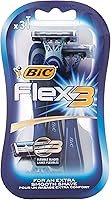 Vista 1 de BIC Flex 3 Comfort - Maquinillas de afeitar desechables, paquete de 3